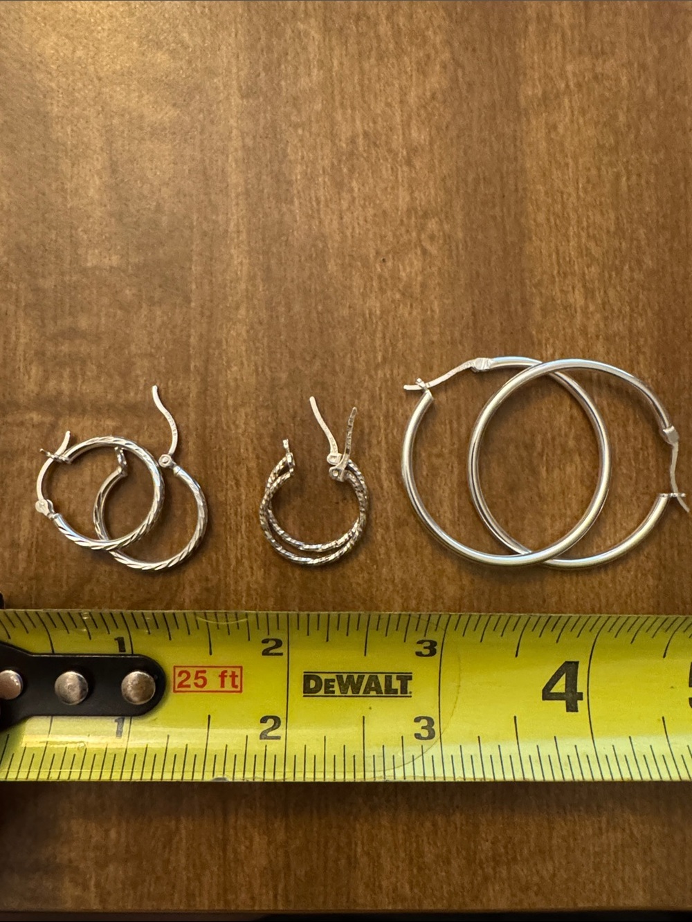 Sterling Silver 925 Hoop earrings - Picture 5 of 5